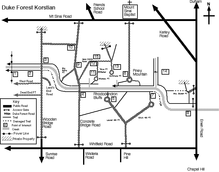 Duke
                Korstian Map